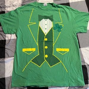 Green tuxedo t